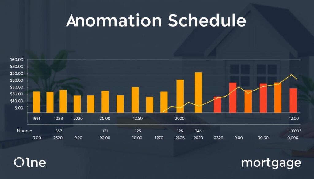 Amortization schedule visualization